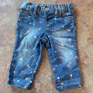 Cat & Jack Heart Jeans 12M